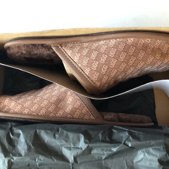 UGG Scuff Logo Jacquard slip-on slipper. Size: 10, 11 - Picture 5 of 11